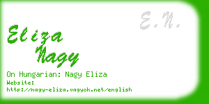 eliza nagy business card